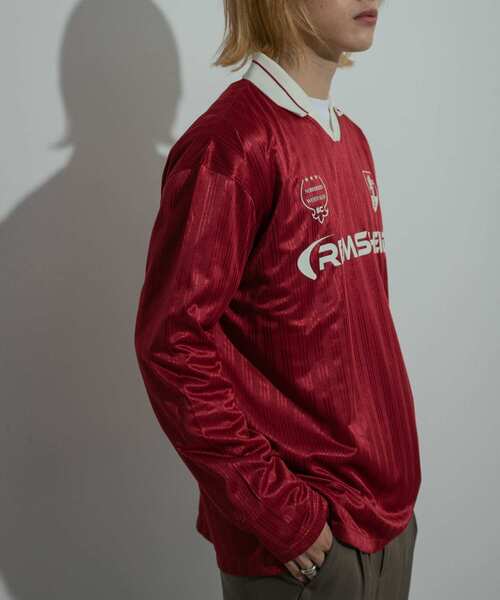 SENSE OF PLACE by URBAN RESEARCH（センスオブプレイスバイアーバンリサーチ）の「Football Game Long-Sleeve T-shirts（Tシャツ/カットソー・メンズ・ブラック/ネイビー/レッド・MEDIUM/LARGE）」の4枚目の写真