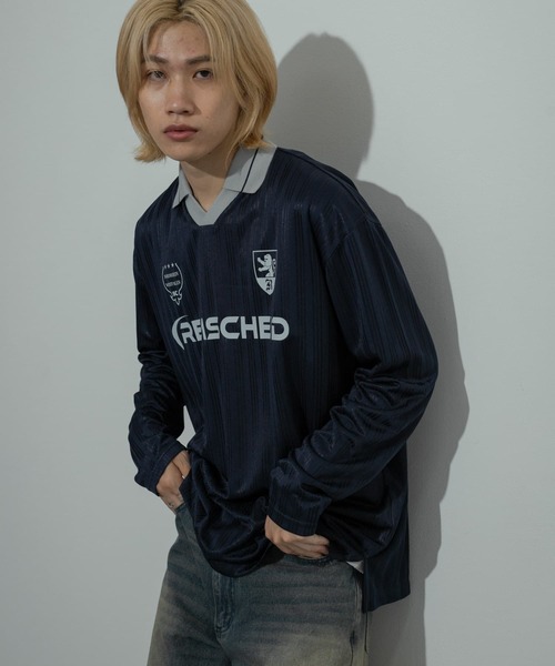 SENSE OF PLACE by URBAN RESEARCH（センスオブプレイスバイアーバンリサーチ）の「Football Game Long-Sleeve T-shirts（Tシャツ/カットソー・メンズ・ブラック/ネイビー/レッド・MEDIUM/LARGE）」の16枚目の写真