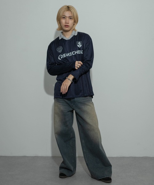 SENSE OF PLACE by URBAN RESEARCH（センスオブプレイスバイアーバンリサーチ）の「Football Game Long-Sleeve T-shirts（Tシャツ/カットソー・メンズ・ブラック/ネイビー/レッド・MEDIUM/LARGE）」の19枚目の写真