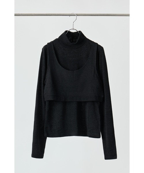 AGAWD（アガウド）の「AGAWD レイヤードビスチェカットソー（Tシャツ/カットソー・レディース・ボルドー/グレー/ブラック・FREE）」の16枚目の写真