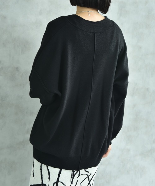 actuel（アクチュエル）の「【ａｃｔｕｅｌ】スウェットライクＶネックプルオーバー（ニット/セーター・レディース・オフホワイト/グレー/ブルー/ブラック・FREE）」の15枚目の写真