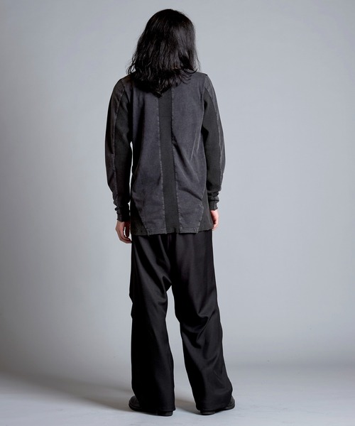 NO ID.(ノーアイディ)の「【NO ID.】Changing Cut-Off Crew Neck Long T-Shirt / チェンジング カットオフ クルーネック ロンT(Tシャツ/カットソー・メンズ・ホワイト/グレー/ブラック・1/2)」の16枚目の写真