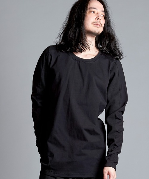 NO ID.(ノーアイディ)の「【NO ID.】Changing Cut-Off Crew Neck Long T-Shirt / チェンジング カットオフ クルーネック ロンT(Tシャツ/カットソー・メンズ・ホワイト/グレー/ブラック・1/2)」の6枚目の写真
