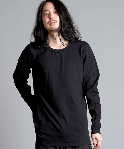 NO ID.(ノーアイディ)の「【NO ID.】Changing Cut-Off Crew Neck Long T-Shirt / チェンジング カットオフ クルーネック ロンT(Tシャツ/カットソー・メンズ・ホワイト/グレー/ブラック・1/2)」の7枚目の写真
