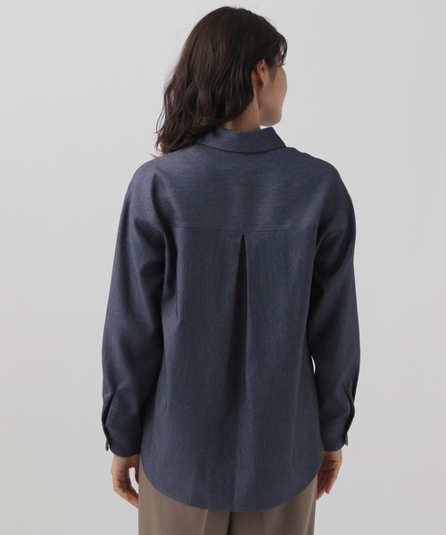 Elura（エルーラ）の「大人デニムシャツ/141000（シャツ/ブラウス・レディース・ネイビー・MEDIUM/LARGE）」の7枚目の写真