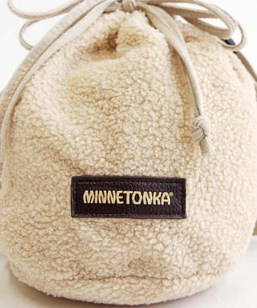 Minnetonka（ミネトンカ）の「【MINNETONKA】ミネトンカ PURSE BOA BAG　巾着バッグ（ショルダーバッグ・レディース・アイボリー/グレー/ブラウン・FREE）」の18枚目の写真
