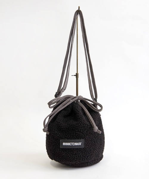 Minnetonka（ミネトンカ）の「【MINNETONKA】ミネトンカ PURSE BOA BAG　巾着バッグ（ショルダーバッグ・レディース・アイボリー/グレー/ブラウン・FREE）」の21枚目の写真