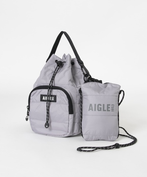 AIGLE（エーグル）の「AIGLE　AAW24USHB007（ハンドバッグ・レディース・ブラウン/ライトグレー・ONE）」の3枚目の写真