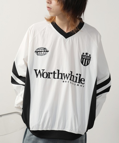 SUGGESTION(サジェッション)の「SUGGESTION/サジェッション ナイロンプルオーバー(Tシャツ/カットソー・メンズ・ブラック/ネイビー/ホワイト・M/L)」の7枚目の写真