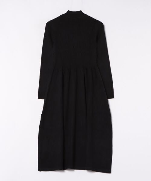 aimoha（アイモハ）の「スタンドカラー切り替えニットワンピース (AW)（ワンピース・レディース・オフホワイト/ブラック・MEDIUM/LARGE/SMALL）」の3枚目の写真
