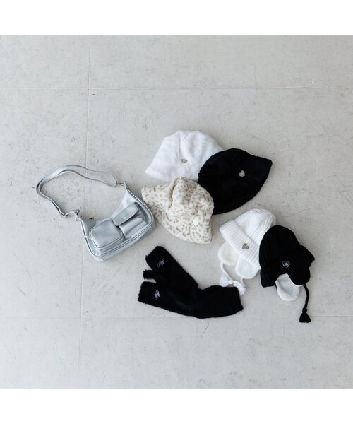 algy（アルジー）の「2ポケットショルダーBAG（ショルダーバッグ・キッズ・ピンク/ブラック/シルバー・FREE）」の9枚目の写真