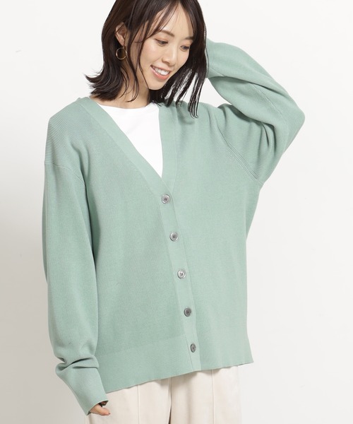 FOUND GOOD(ファウンドグッド)の「コンフォートミドルニットCD(カーディガン/ボレロ・レディース・ホワイト系5/ブラック/ベージュ/レッド系8/ブルー系5/グリーン系2・M/L)」の5枚目の写真