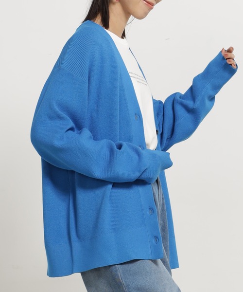 FOUND GOOD(ファウンドグッド)の「コンフォートミドルニットCD(カーディガン/ボレロ・レディース・ホワイト系5/ブラック/ベージュ/レッド系8/ブルー系5/グリーン系2・M/L)」の1枚目の写真