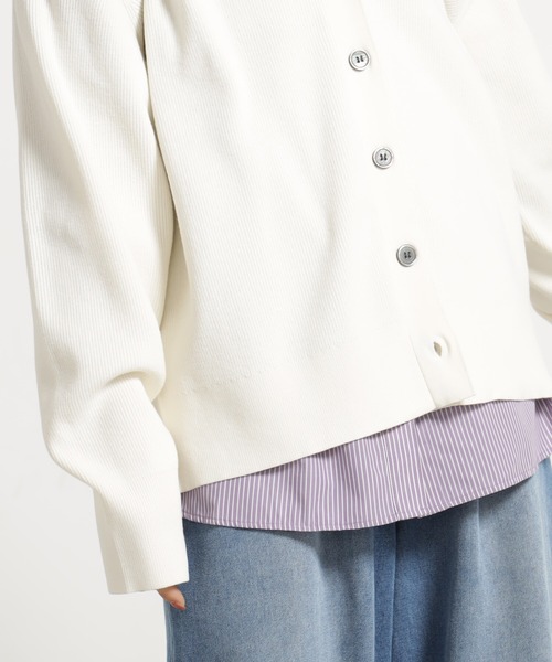 FOUND GOOD(ファウンドグッド)の「コンフォートミドルニットCD(カーディガン/ボレロ・レディース・ホワイト系5/ブラック/ベージュ/レッド系8/ブルー系5/グリーン系2・M/L)」の15枚目の写真