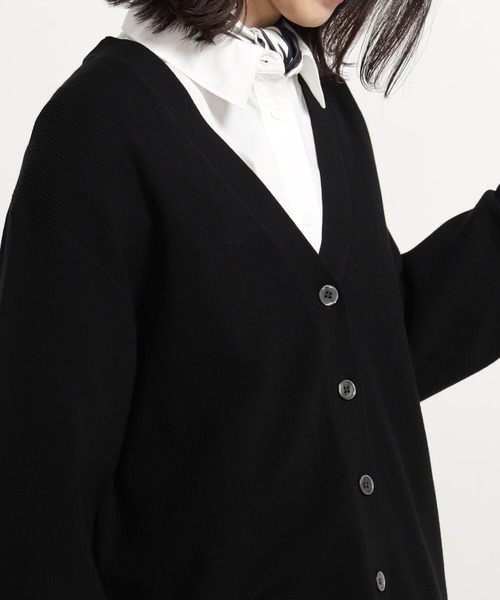 FOUND GOOD(ファウンドグッド)の「コンフォートミドルニットCD(カーディガン/ボレロ・レディース・ホワイト系5/ブラック/ベージュ/レッド系8/ブルー系5/グリーン系2・M/L)」の18枚目の写真