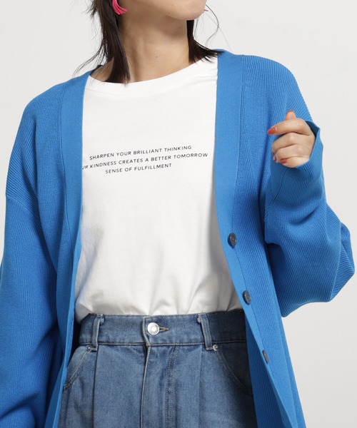 FOUND GOOD(ファウンドグッド)の「コンフォートミドルニットCD(カーディガン/ボレロ・レディース・ホワイト系5/ブラック/ベージュ/レッド系8/ブルー系5/グリーン系2・M/L)」の10枚目の写真