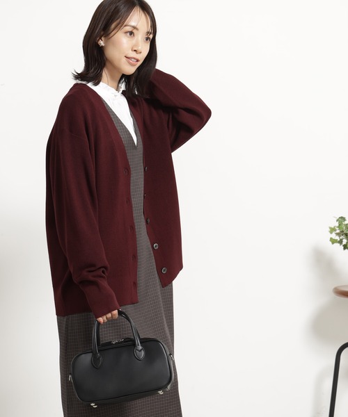 FOUND GOOD(ファウンドグッド)の「コンフォートミドルニットCD(カーディガン/ボレロ・レディース・ホワイト系5/ブラック/ベージュ/レッド系8/ブルー系5/グリーン系2・M/L)」の12枚目の写真