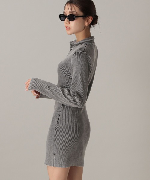 FOREVER 21(フォーエバー トゥエンティーワン)の「【2024FW】ヴィンテージ風ニットミニワンピース(ワンピース・レディース・ネイビー/グレー・SMALL/MEDIUM)」の9枚目の写真