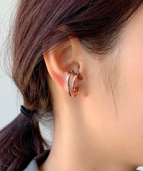 DECO LOVE ピアス スモーキークォーツの軟骨ピアス│小さめの可愛らしいフラワー