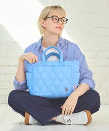 【US POLO ASSN】国内発送 キルティングトートバッグ ハンド ユーエスポロアッスン US POLO ASSN キルティングトートバッグ