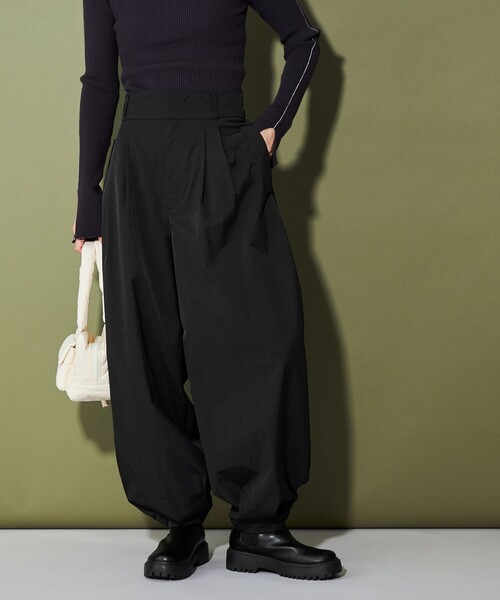 CITEN（シテン）の「＜CITEN＞ナイロンジョガーパンツ（その他パンツ・レディース・ライトグレー/ブラック・S/M）」の2枚目の写真