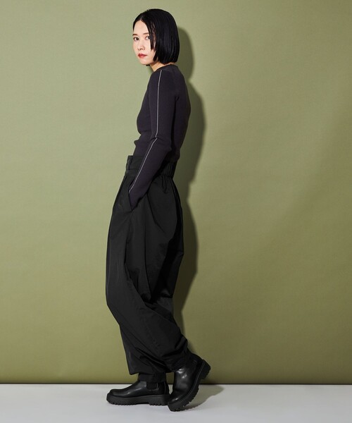 CITEN（シテン）の「＜CITEN＞ナイロンジョガーパンツ（その他パンツ・レディース・ライトグレー/ブラック・S/M）」の4枚目の写真