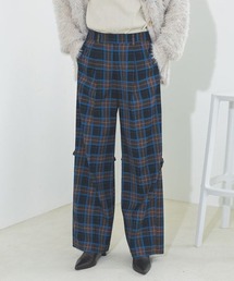 ベルトツキタータンチェックパンツ/210678