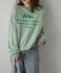 刺繍ロゴスウェット