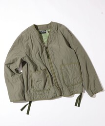 WILD THINGS | WILD THINGS×thriftwear and fleamarkettourr×Firsthand/ワイルドシングス×スリフトウェアアンドフリーマーケットツアー×ファーストハンド 別注 QUILT BLOUSON(ノーカラージャケット)