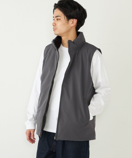 SHIPS Colors（シップス カラーズ）の「SHIPS Colors:〈撥水・防風〉SUGENRO(R) 中綿 ベスト（ベスト・メンズ・ダークグレー/ブラック・MEDIUM/LARGE/X-LARGE）」の7枚目の写真