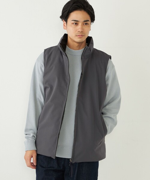SHIPS Colors（シップス カラーズ）の「SHIPS Colors:〈撥水・防風〉SUGENRO(R) 中綿 ベスト（ベスト・メンズ・ダークグレー/ブラック・MEDIUM/LARGE/X-LARGE）」の4枚目の写真
