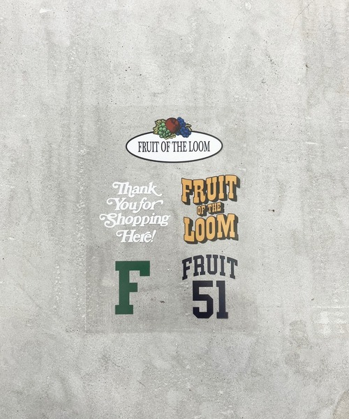 FRUIT OF THE LOOM（フルーツオブザルーム）の「VINYL TOTE BAG & STICKER SEAL SET / PVC / クリアバッグ / カラーバッグ / A4サイズ収納 / ユニセックス（トートバッグ・レディース・ミント/オレンジ/ブラウン/ブラック・FREE）」の6枚目の写真