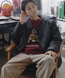 TAION | 【TAION(タイオン)】別注ミリタリークルーネックボタンダウンジャケット(ダウンジャケット/コート)