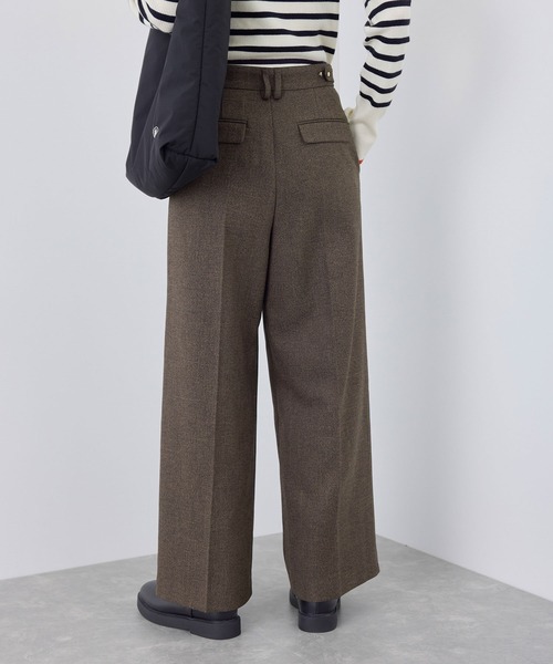 ROPE' PICNIC（ロペピクニック）の「【3サイズ展開】裏起毛スリートーンツイードパンツ（その他パンツ・レディース・チャコールグレー/ダークブラウン・36/38/40）」の13枚目の写真