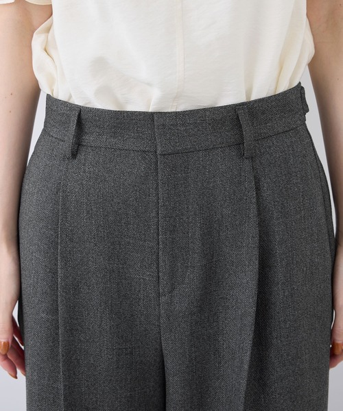 ROPE' PICNIC（ロペピクニック）の「【3サイズ展開】裏起毛スリートーンツイードパンツ（その他パンツ・レディース・チャコールグレー/ダークブラウン・36/38/40）」の17枚目の写真