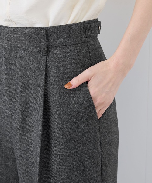 ROPE' PICNIC（ロペピクニック）の「【3サイズ展開】裏起毛スリートーンツイードパンツ（その他パンツ・レディース・チャコールグレー/ダークブラウン・36/38/40）」の18枚目の写真