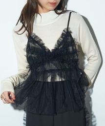 フリル付きキャミソール サイズ38 SETUP7｜セットアップセブンのキャミソール（フリル）通販