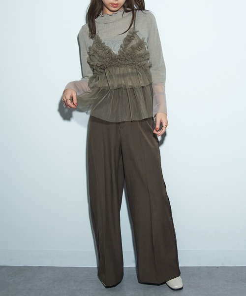 セール】【MAISON BREEZE reveur】チュールキャミビスチェ trc