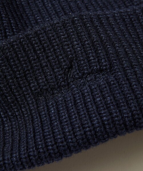 NAUTICA（ノーティカ）の「NAUTICA/ノーティカ Nylon Lambswool Beanie/ナイロン ラムウール ビーニー（ニットキャップ/ビーニー・メンズ・ブラック/ネイビー・ﾌﾘ-）」の4枚目の写真