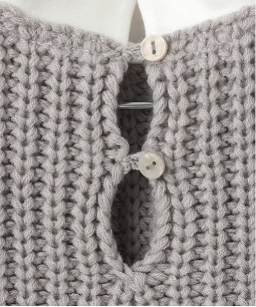 petit main(プティマイン)の「【リンク】パールリボン付ニットベスト(キッズ)(ベスト・キッズ・ブラック/ライトグレー・80cm/90cm/110cm/100cm/120cm/130cm)」の6枚目の写真