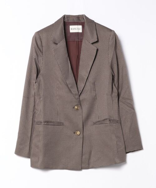 RANCLIC（ランクリック）の「single-breasted ribbon blazer【RC】（テーラードジャケット・レディース・ダークブラウン・FREE）」の3枚目の写真