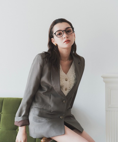 RANCLIC（ランクリック）の「single-breasted ribbon blazer【RC】（テーラードジャケット・レディース・ダークブラウン・FREE）」の8枚目の写真