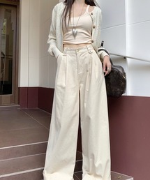 LYEON（リヨン）の「コーデュロイタックワイドパンツ（その他パンツ）」