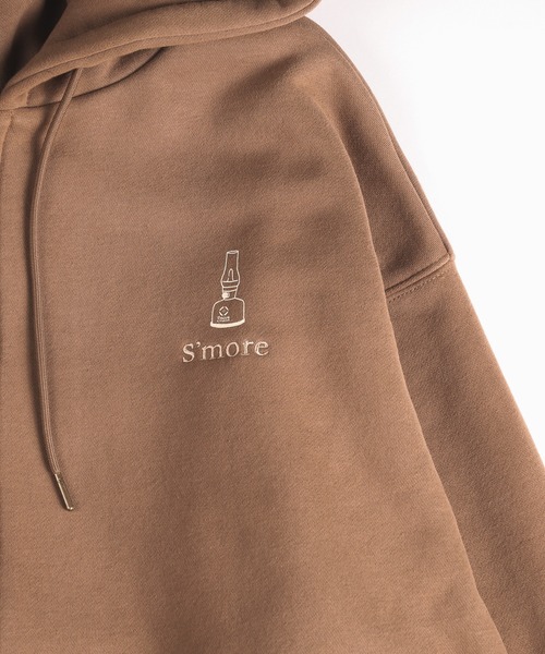 S'more gear illustration full zip hoodie スモギア