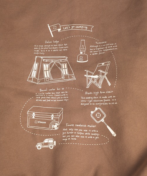 S'more（スモア）の「S'more gear illustration full zip hoodie スモギアイラストレーションフルジップフーディー (AW)（パーカー・レディース・ホワイト/ブラウン・SMALL/MEDIUM/LARGE）」の20枚目の写真