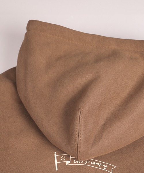 S'more（スモア）の「S'more gear illustration full zip hoodie スモギアイラストレーションフルジップフーディー (AW)（パーカー・レディース・ホワイト/ブラウン・SMALL/MEDIUM/LARGE）」の21枚目の写真