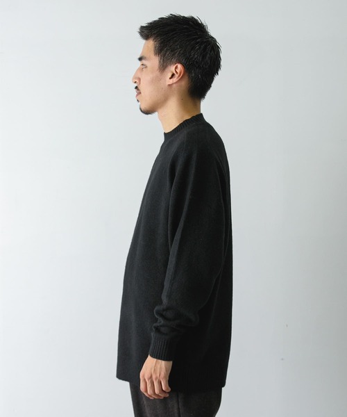 URBAN RESEARCH DOORS(アーバンリサーチドアーズ)の「ウール混もちもちハイネックニット(ニット/セーター・メンズ・グリーン/ブラック/グレー/オフホワイト・LARGE/MEDIUM)」の17枚目の写真