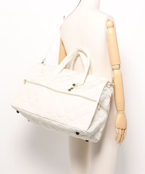 Miffy（ ミッフィー）の「【miffy/ミッフィー】 チャーム付き ボストンバッグ（ボストンバッグ・レディース・ブラック/アイボリー/グレイッシュベージュ・FREE）」の7枚目の写真