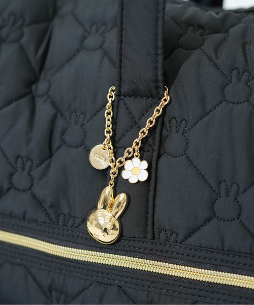 Miffy（ ミッフィー）の「【miffy/ミッフィー】 チャーム付き ボストンバッグ（ボストンバッグ・レディース・ブラック/アイボリー/グレイッシュベージュ・FREE）」の12枚目の写真