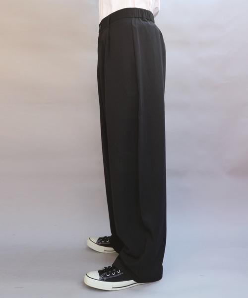 8(eight)(エイト)の「ワイドカーブパンツ(スラックス・メンズ・ブラック/グレー・MEDIUM/LARGE/X-LARGE)」の14枚目の写真